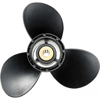 Suzuki 8-20Hp Outboard Propeller 58100-93723-019 9.25 x 9 Inch Aluminum 3 Blade Black 10 Spline Right Rotation