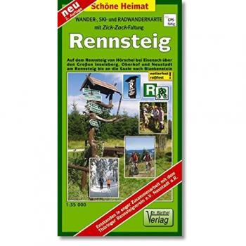 Rennsteig 1 : 35 000. Rad- und Wanderatlas