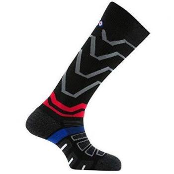 Chaussettes ski Wool Confort 2 Thyo Noir/rouge Pointure 44-46
