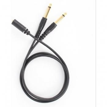 1/8 TRS Stereo Female to Dual 1/4 Mono Male Y Splitter Cable 5ft