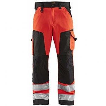 Pantaloni Lavoro Visibilità Massima Rosso/Nero 3XL FR54 SE60