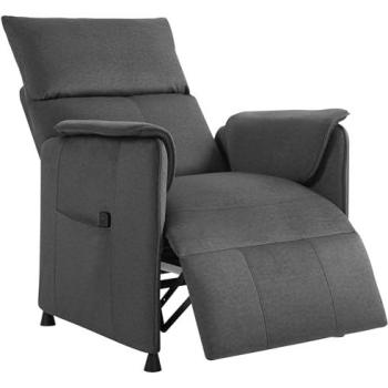 ComfortGlide 1‑Seat Power Recliner for Seniors – Dark Grey