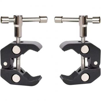 Kit de Dos Abrazaderas Súper‑Fijas 1/4” / 3/8” + Accesorios