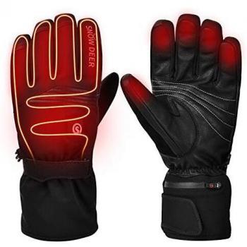 Gants Chauffants SNOW DEER Hommes Femmes 7.4V 2200mAh