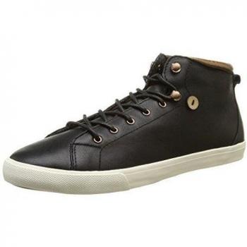 Faguo Mulberry - Zapatillas de deporte de Piel para mujer Negro Noir