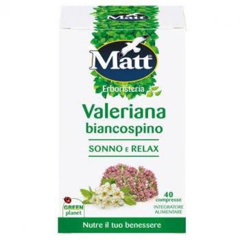 MATT Erboristeria Valeriana Biancospino 28 g Compresse