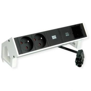 Ciabatta Multipresa DESK2 2x UTE 1x CM 1x USB C 30W blanc