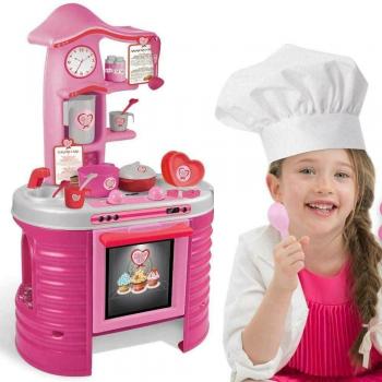 Cucina Giocattolo Amore Mio 80cm con Accessori e Ricette per Bambini
