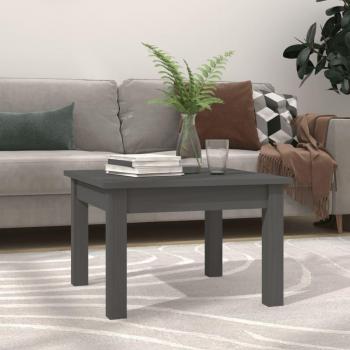 Square Solid Pine Wood Coffee Table, Gray, 45 cm x 45 cm, 30 cm High, vidaXL