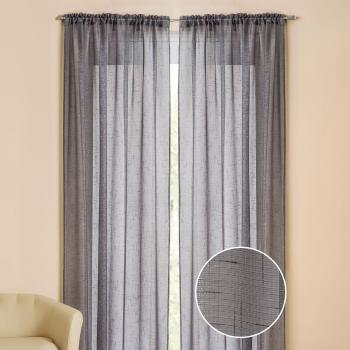 Tyrone Textiles Casablanca Metallic Linen-Look Voile Panel - Pair