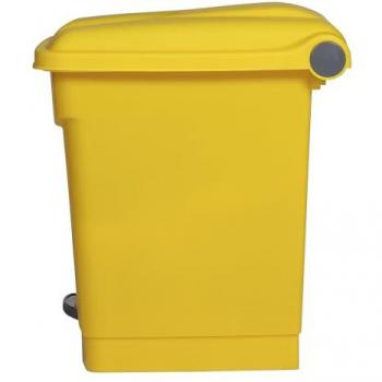 Kaiserkraft Bidone a pedale giallo 30 litri