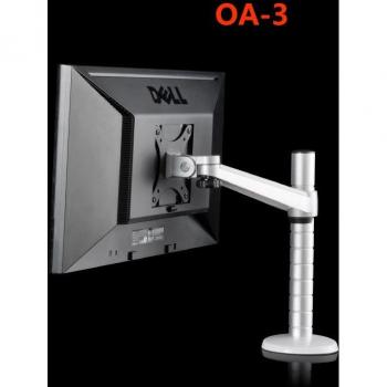 Bras ajustable OA‑3 pour écran LED 27” et support de bureau rotatif