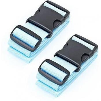 Bandolera Protectora CSTOM® 2‑Pack – Azul – Ideal para Equipaje