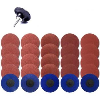 SHGO - 25Pcs 3 Inch Roloc Quick Change Discs