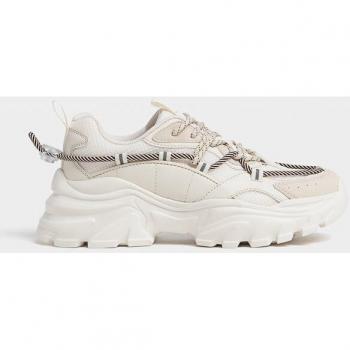 Stradivarius Lace-Up Women's Sneakers in ECRU