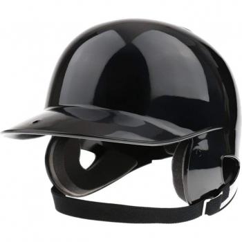 Casque de batteur Softball/Baseball à double rabat - Noir