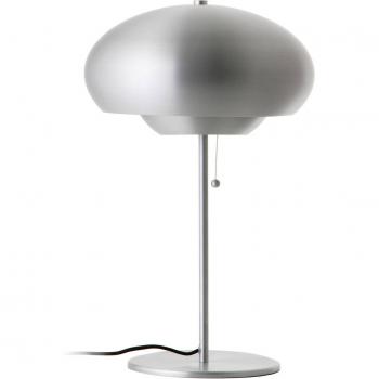 Lampe à poser Frandsen Champ, métal brossé, hauteur 50 cm, argent
