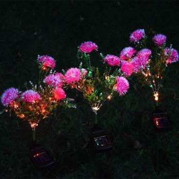 Solar Dandelion Flower Outdoor LED Lamp