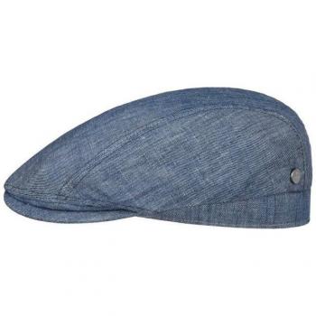 Lierys Blue Mottled Flat Cap - Small