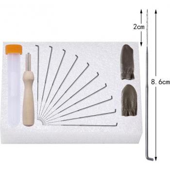Wool Felt Tools Set - 15PCS Felting Needles with Clear Bottles