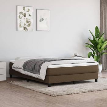 Estructura Box Spring en Tela Marrón 140x190 cm – VidaXL