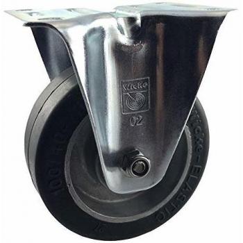Roulette fixe 100 mm easyroll® noir 200 Kg