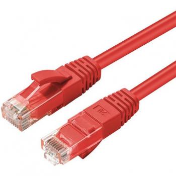 Câble réseau MicroConnect 15 m CAT6A UTP couleur rouge LSZH