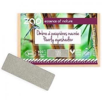 Zao Ojos Eyeshadow & Primer Refill Rectangular Eyeshadow 108 Grey Green