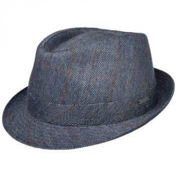 Stetson Silk Trilby – Denim Navy, Size M (56–57 cm)