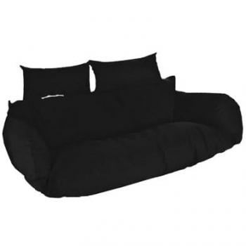 Système de repos suspendu en poly rotin « Home Deluxe » Twin Noir