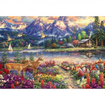 Grafika Chuck Pinson - Lente Berg Majesteit 1000 Delen Puzzel