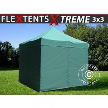 Barnum FleXtents Xtreme 3x3 m Vert – Chapiteau pliable à 4 côtés