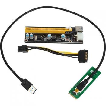 M.2 M Key to USB 3.0 PCI-E Riser Card