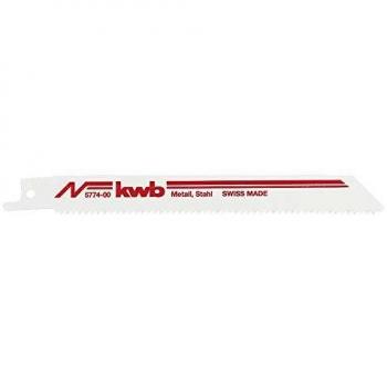 KWB Säbelsägeblätter, Metallbearbeitung, Stahl, Weichstahl, Profile, Bleche, Aluminium, Kunststoff, 5774-00