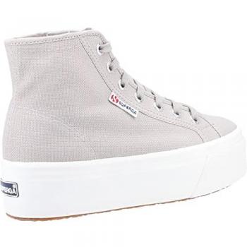 Superga 2708 Hi Top Cotton Women's Ankle Boots Grey Colomba/White Avorio