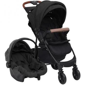 Poussette 3-en-1 pliable pour bébé