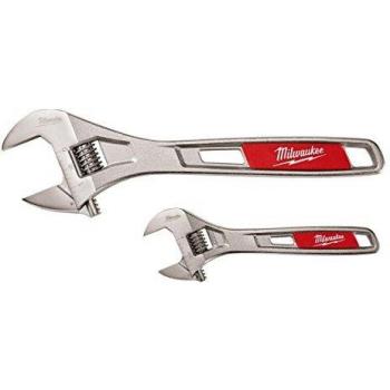 Milwaukee 6 in. and 10 in. Adjustable Wrench Set (2-piece)