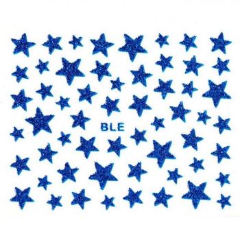 Nail Art Stickers 3D Star Glitter Decals