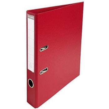 Exacompta Classeur à levier 32 × 29 cm, couleur bordeaux, PVC, dos 50 mm