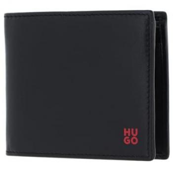 Porte-monnaie noir HUGO Tibby trifold