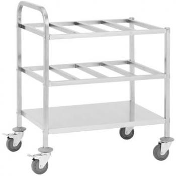 Royal Catering Carrello Inox Multifunzione 24xGN 1/6 450kg