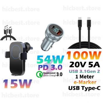 15W Qi Wireless Car Phone Holder and Charger
