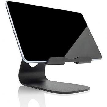 Slabo Tablethalterung für Huawei MediaPad M3 8.4 – Schwarze Aluminiumfassung