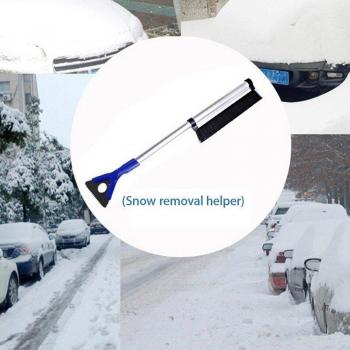 Telescopic Snow Scraper and Brush for Vehicles
