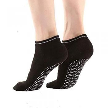 Pure Combed Cotton Elastic Breathable Socks with Non Slip Grips
