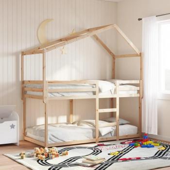 Bunk Bed without Mattress 80x200 cm Pine, Solid Wood, vidaXL
