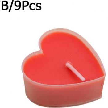 Heart Shaped Scented Candles Set of 9
