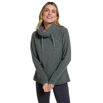 Hebridean Women’s Cowl Neck Fleece – Olive, Size 14