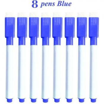 Stylos effaçables à sec, 8 marqueurs magnétiques