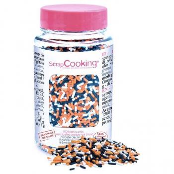 Pot décors sucrés Vermicelles orange, noir et blanc Scrapcooking - 5428240 - Avis et Prix | Mathon